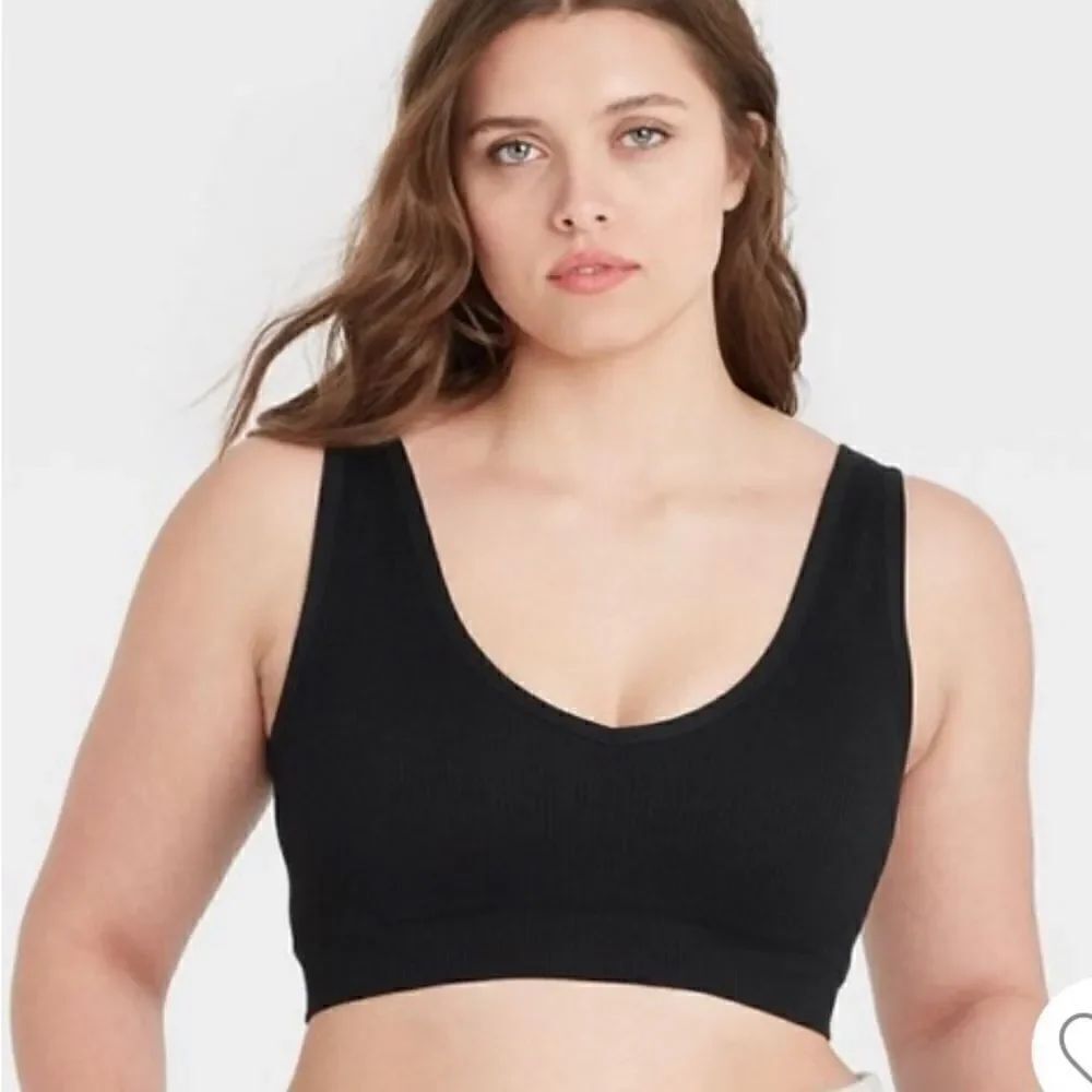 Colsie Women's Reversible Seamless Bralette - Colsier Black XS